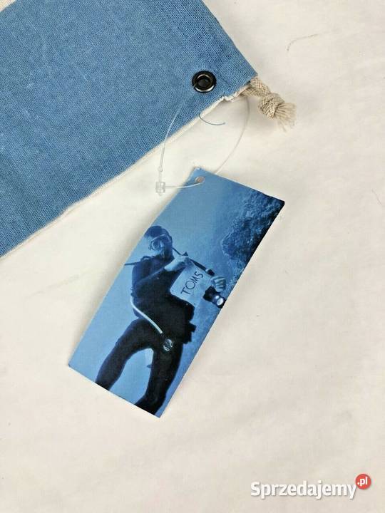 TOMS One For One Blue White Dust Cover Shoe Zamość