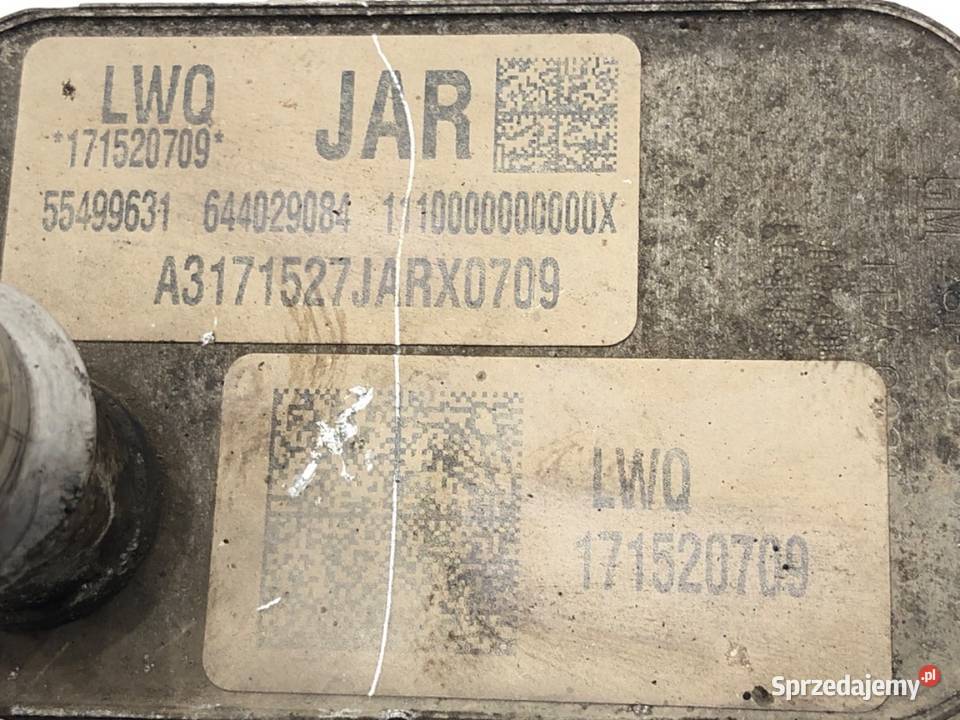 CHŁODNICA OLEJU OPEL ASTRA K 55499631 16 110 Części samochodowe