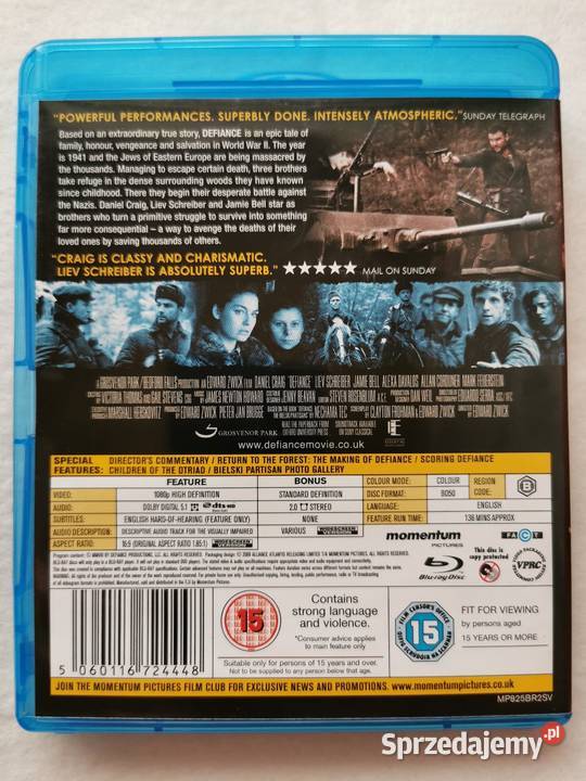 Defiance Opór Bluray En 2008 Daniel Craig Filmy