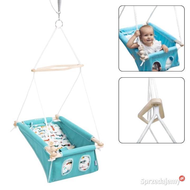 huśtawka niemowlaka Baby Boho turkusowy flying małopolskie Kraków