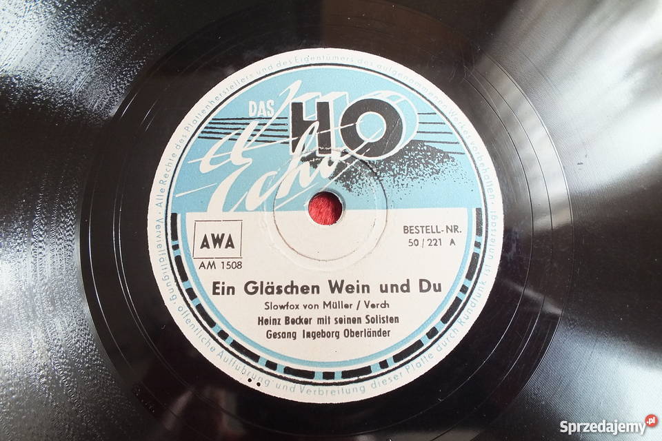 Płyta winylowa szelakowa niemiecka gruba i Żary