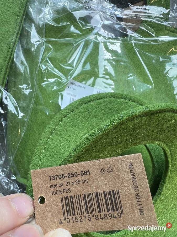 Filcowe torby torebki koszyczki dekoracyjne na Jasło