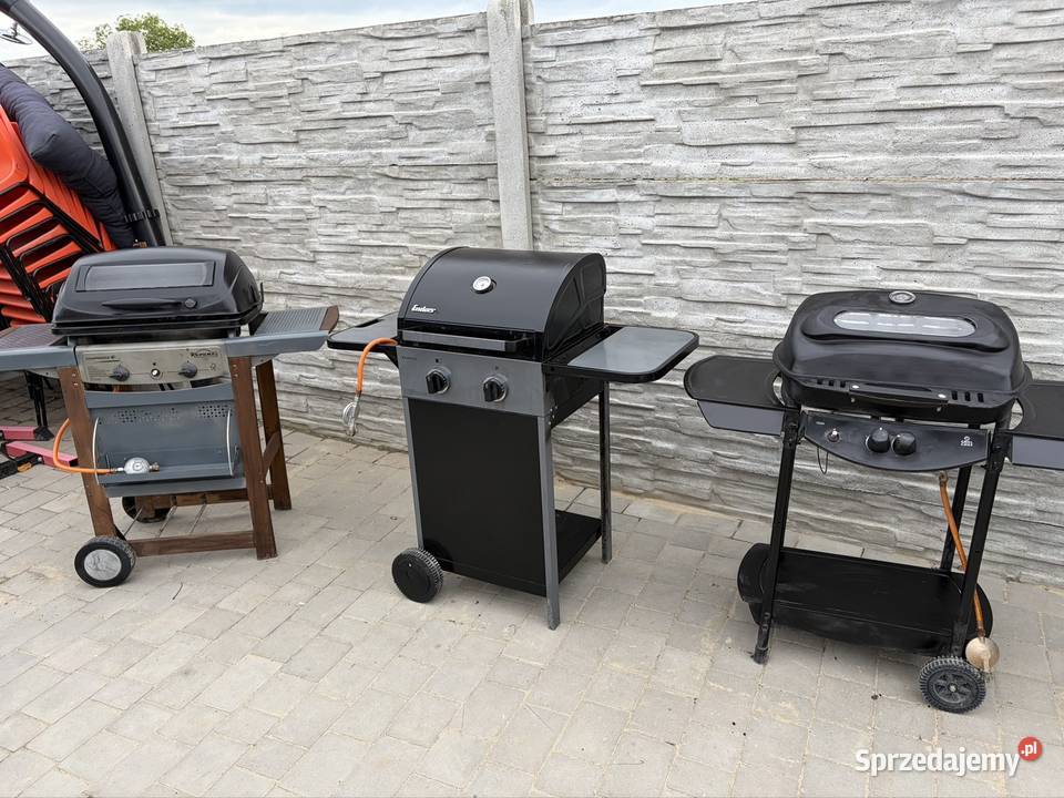 Duży solidny grill gazowySprawny Ostrów Wielkopolski sprzedam