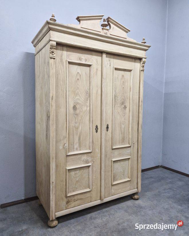 Jesionowa Szafa Eklektycznajasna naturalna Antyki, Sztuka, Kolekcje Marki