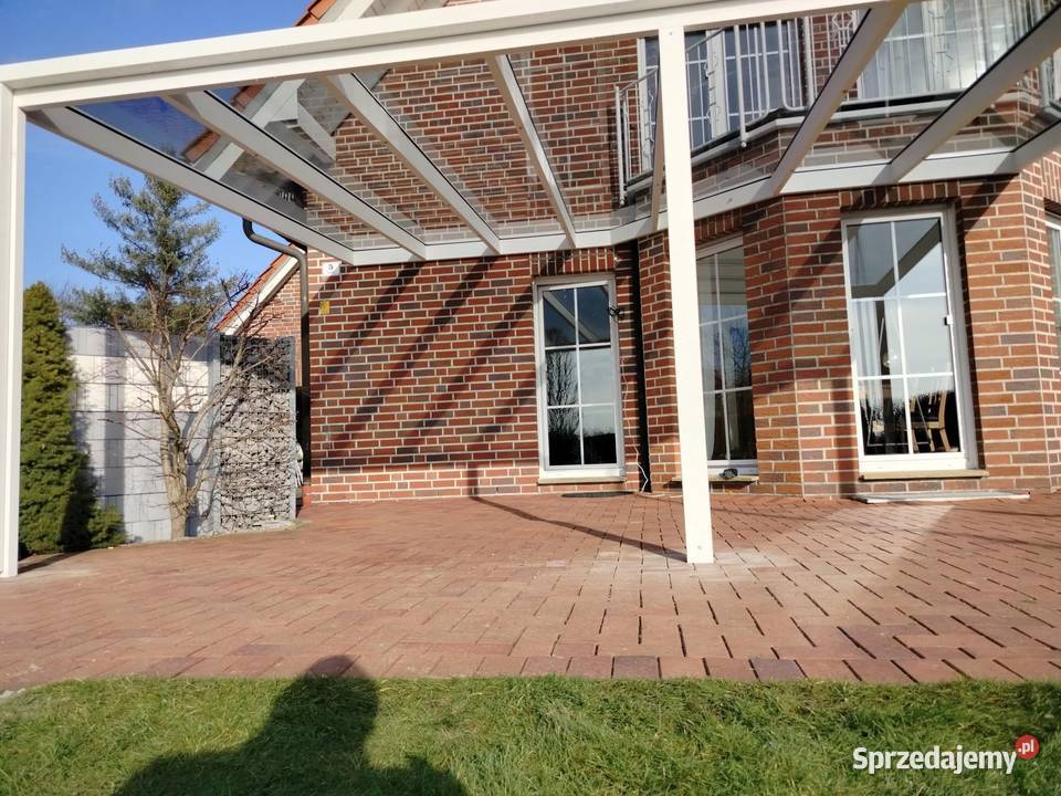 Zadaszenie tarasu Pergola aluminiumszkło 460x320 Altany i wiaty śląskie