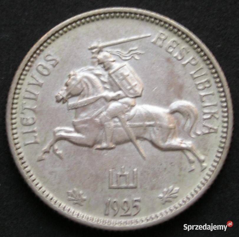 Litwa 2 lity 1925 SREBRO Numizmatyka Numizmatyka Łódź