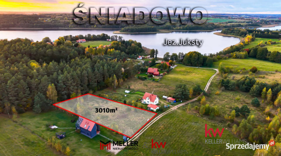 sprzedaży działki 3010m2 Śniadowo
