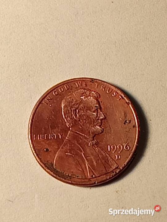 Moneta 1 cent D USA 1996 Imielin sprzedam