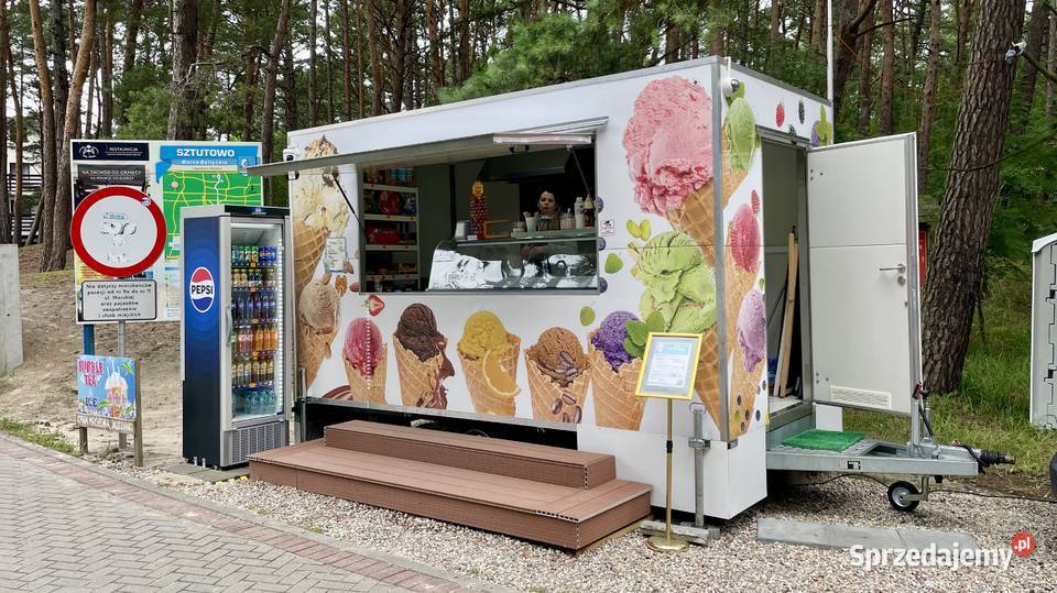 Przyczepa gastronomiczna do lodów mobilna Sztutowo sprzedam