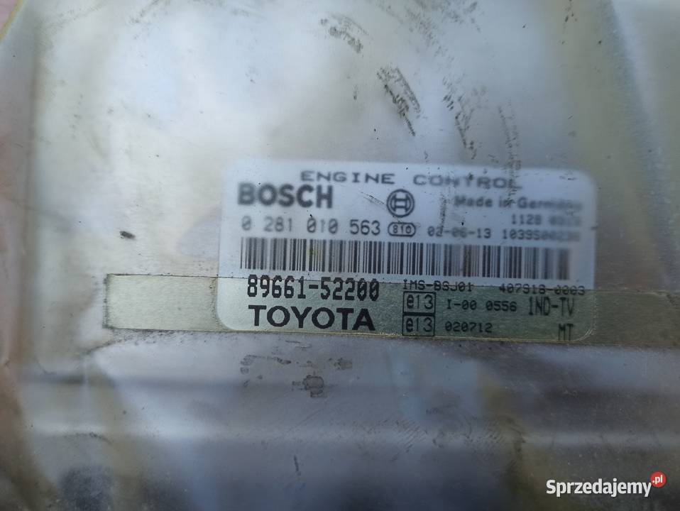 Toyota Yaris 14 sterownik osobowe