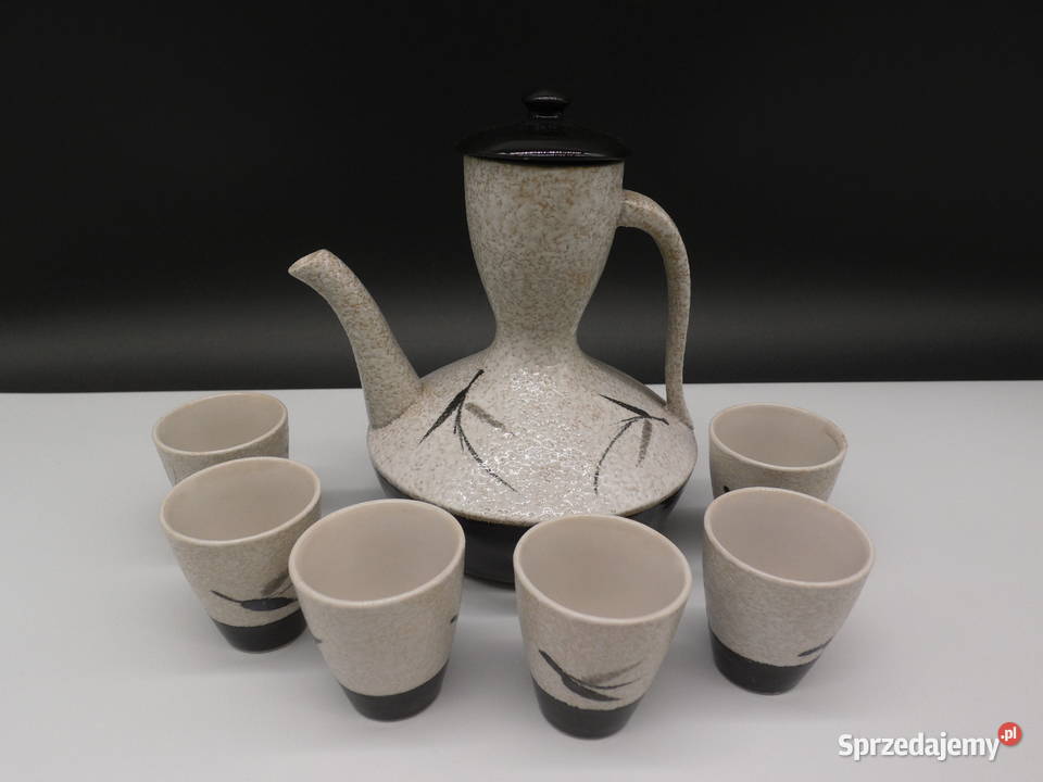 Ceramiczny Zestaw do Sake z Motywem Bambusa 7 wielkopolskie Raszków