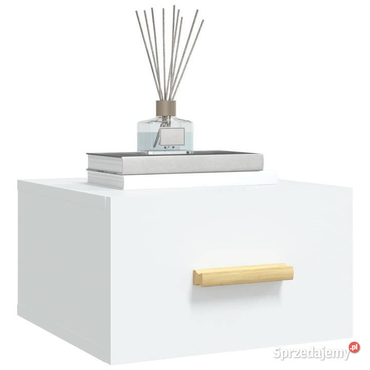 Wisząca szafka nocna biała 35x35x20 WM812834 mazowieckie sprzedam