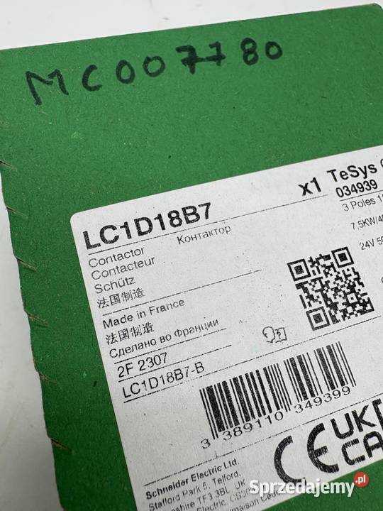 Schneider Electric LC1D18B7 Stycznik 75kW Warszawa