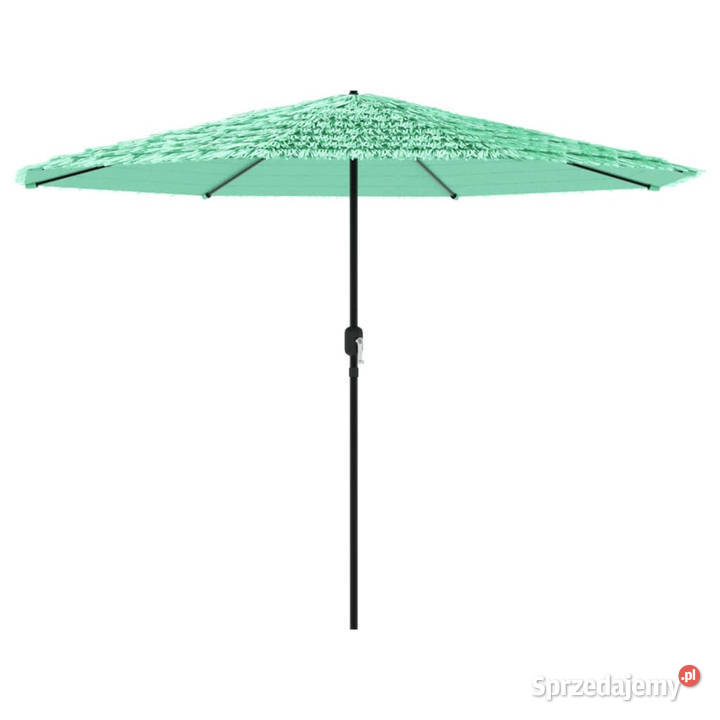 Parasol ogrodowy na stalowym słupku zielony Parasole ogrodowe Warszawa