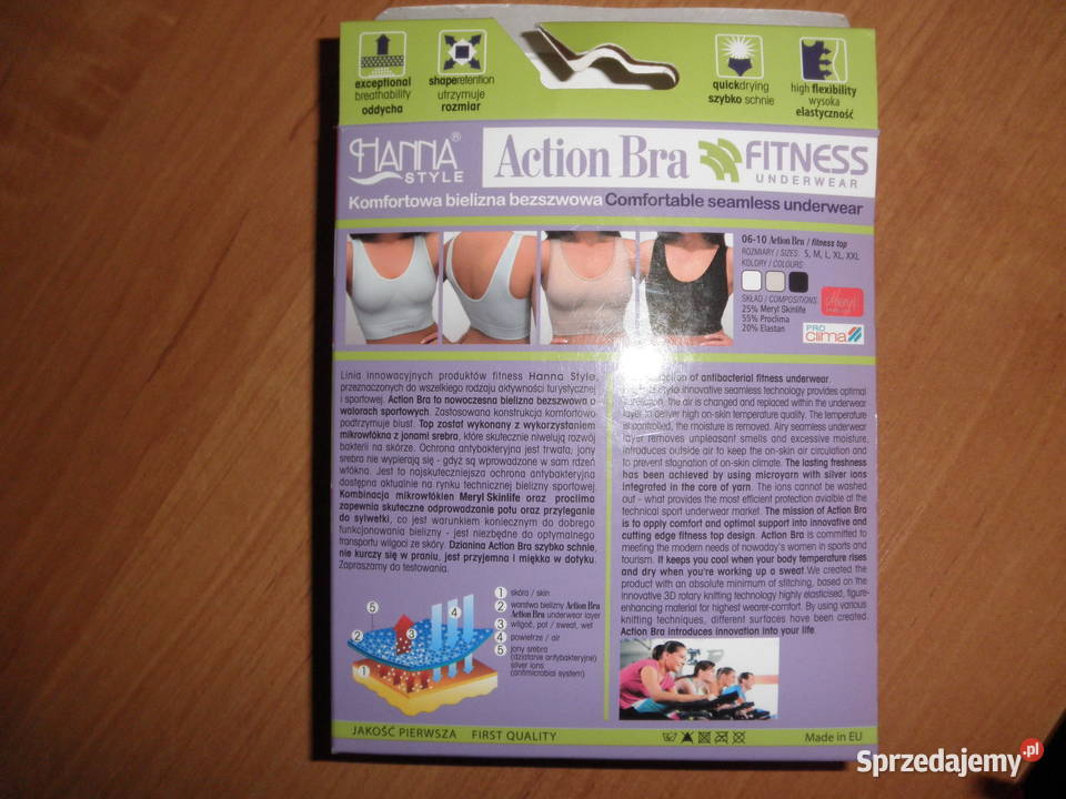 Biustonosz sportowy Bielizna damska Gdańsk