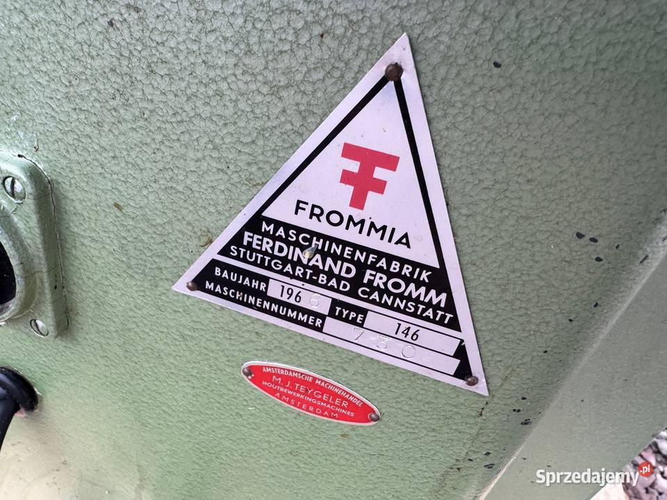 Strugarka wyrówniarka heblarka FROMMIA 146 Kalwaria Zebrzydowska