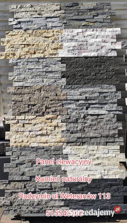 Płytka elewacyjnakamień naturalnyPanel Radzymin