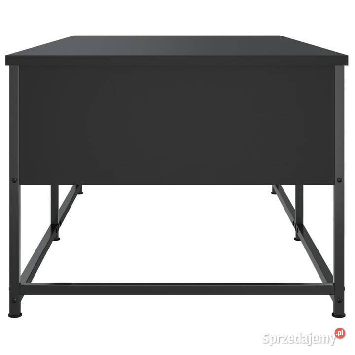 Stolik kawowy czarny 100x51x40 materiał Warszawa