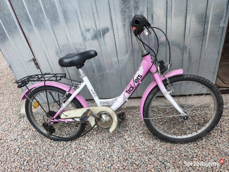 Rower dziecięcy Bikey Travers różowy biały koła małopolskie
