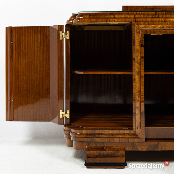 Komoda Polska Art Deco Orzech Czeczota Mahoń Antyki, Sztuka, Kolekcje Swarzędz
