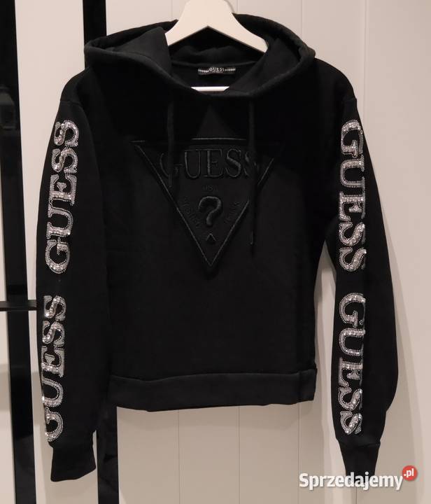 Guess piękna bluza cyrkonie perełki drobinki 36 Inny materiał Wrocław