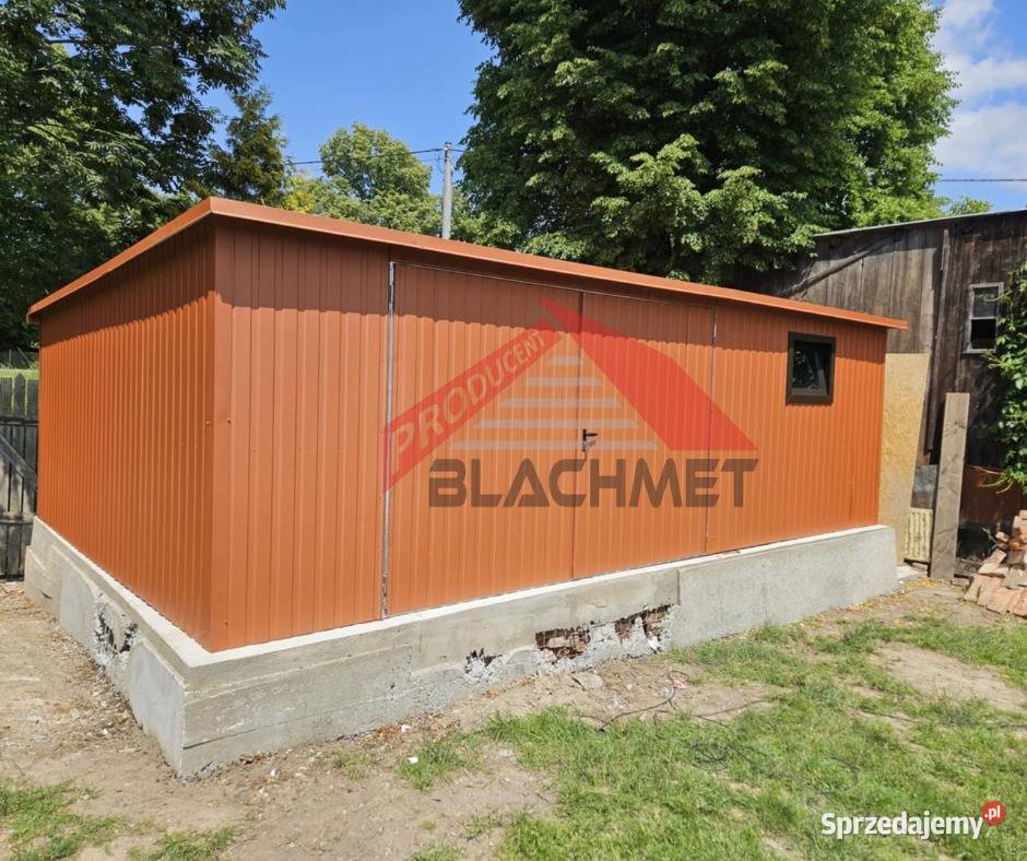 Garaż Blaszany domek ogrodowy 7x4 profil obróbka Chełm sprzedam