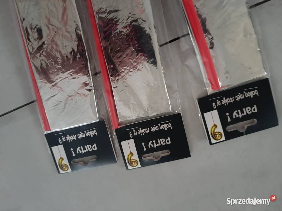 Zestaw urodzinowy srebrno różowy 9 Lipiny