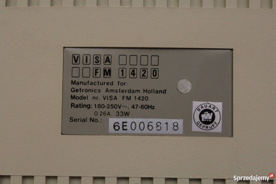 Monitor monochromatyczny VISA FM 1420 Katowice