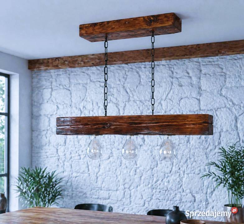 Lampa sufitowa rustykalna OLD WOOD RETRO LSI2B43 Siedlec