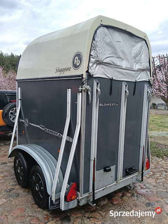 Przyczepa konna jednokonna PODŁOGA ALUMINIUM sprzedam