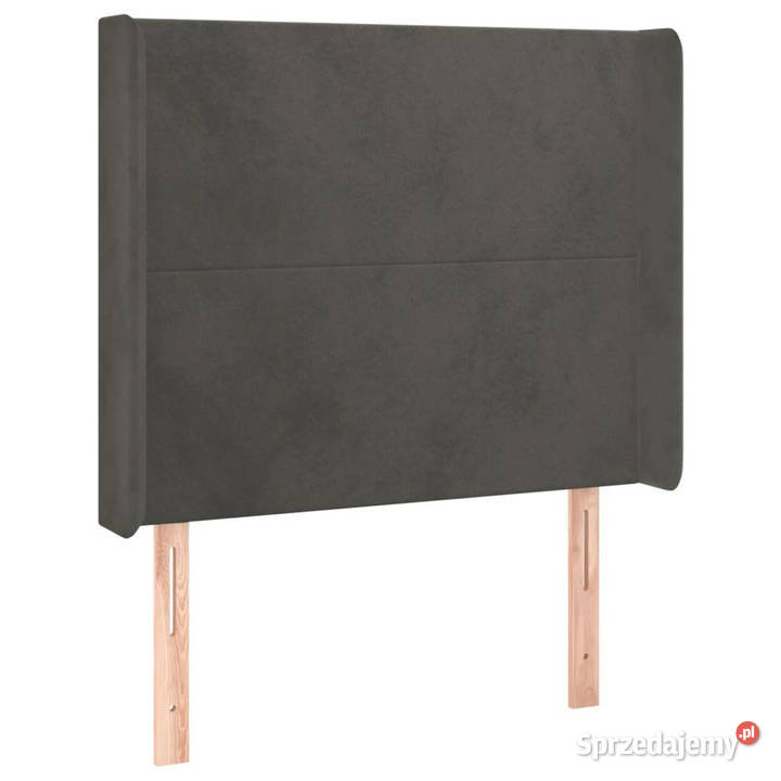 Zagłówek do łóżka z LED ciemnoszary 83x16x118128