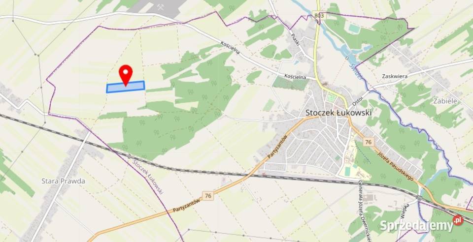 Działka rolna na sprzedaż Stoczek Łukowski pow lubelskie Wólka Poznańska