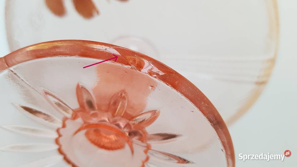 Patera Wieńce Ząbkowice kolorowe szkło PRL sprzedam