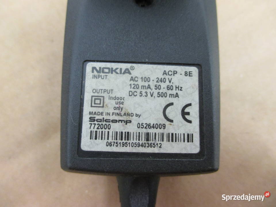 Ładowarka Nokia ACP8E do starego telefonu Warszawa