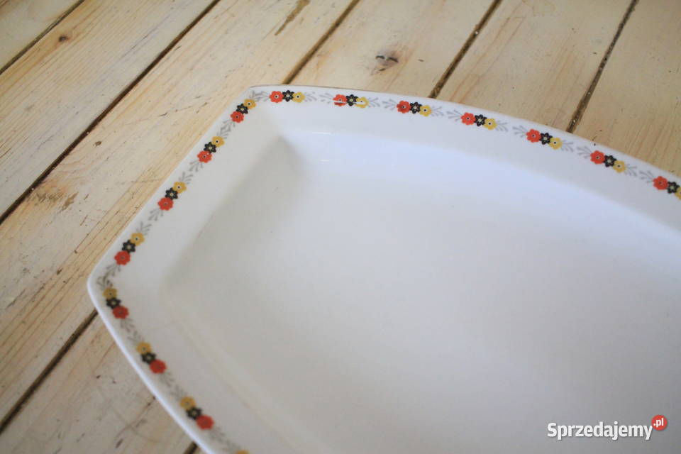 Ćmielów taca porcelanowa PIĘKNA Pszczyna