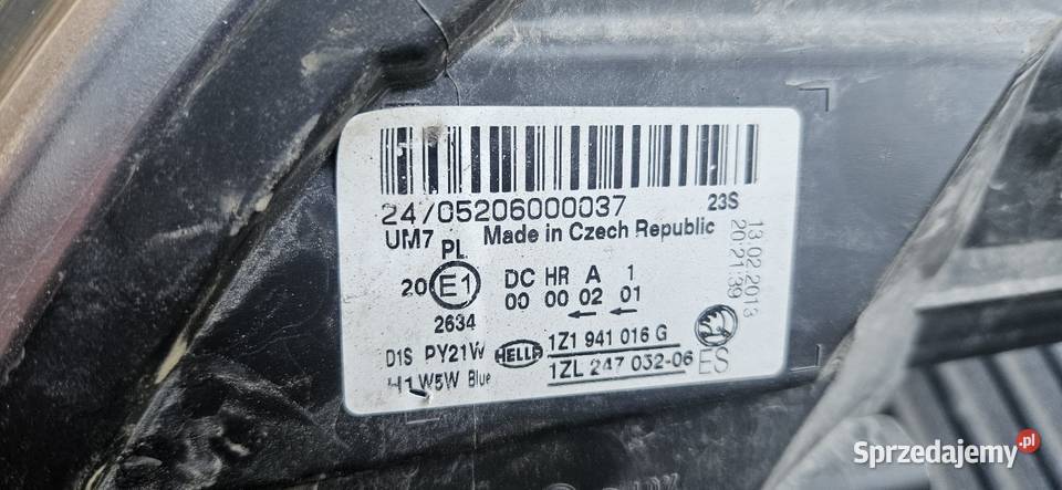 Skoda Octavia 2 II Lampy Xenon Europa Kompletne osobowe podkarpackie