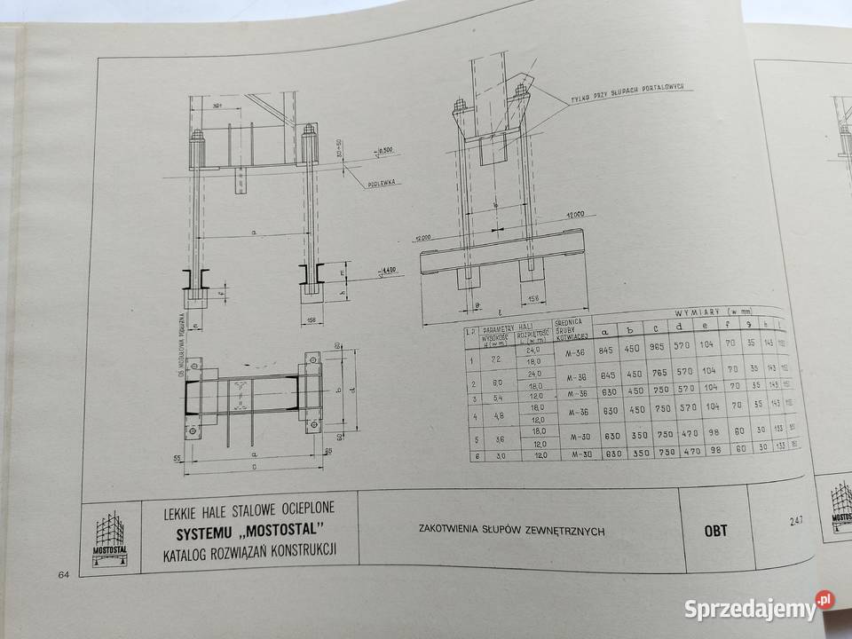 Katalog rozwiązań konstrukcji hal OBT OTP OTW architektura, budownictwo Książki naukowe i popularnonaukowe Gdynia