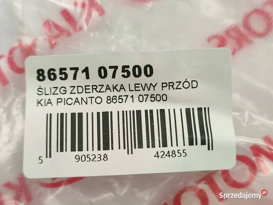 ŚLIZG ZDERZAKA LEWY PRZÓD KIA PICANTO 20082011