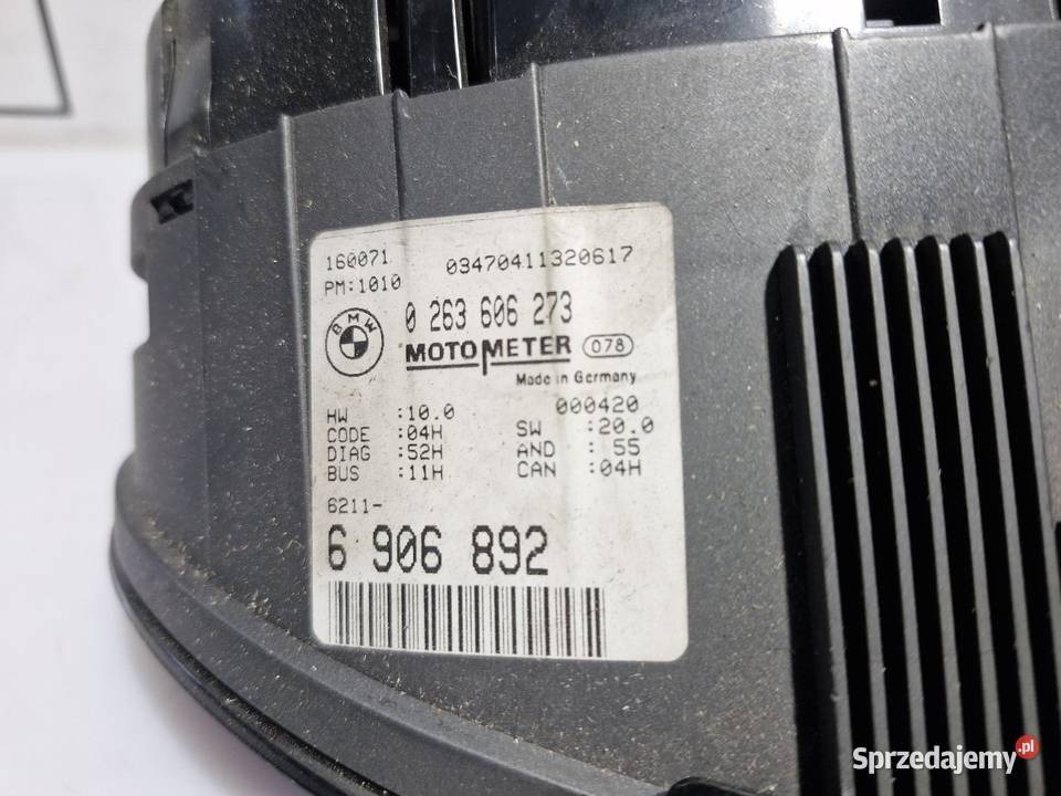 BMW E46 LICZNIK ZEGARY EUROPA ORYGINAŁ 6906892 osobowe