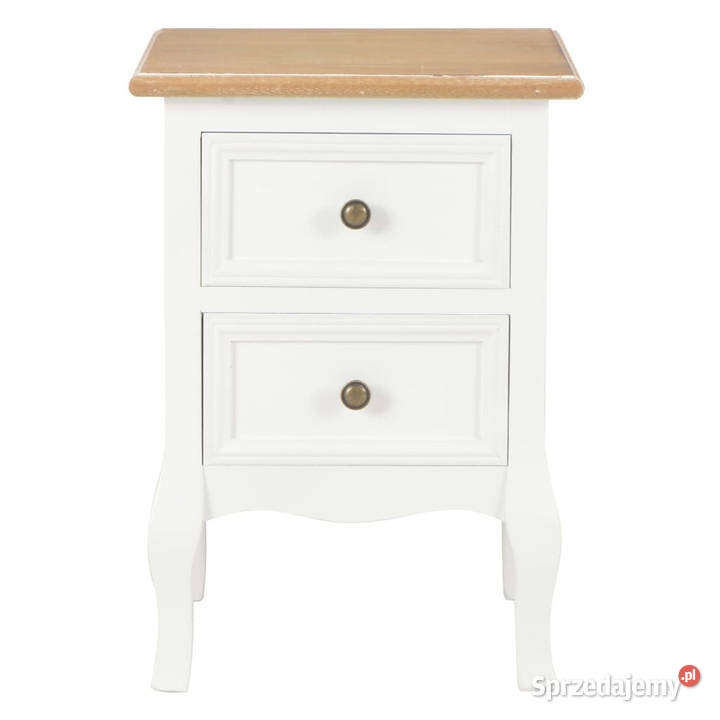 Szafki nocne 2 białe 35x30x49 MDF WM280037 Warszawa sprzedam