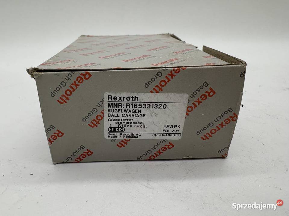 Rexroth R165331320 Wózek liniowy mazowieckie