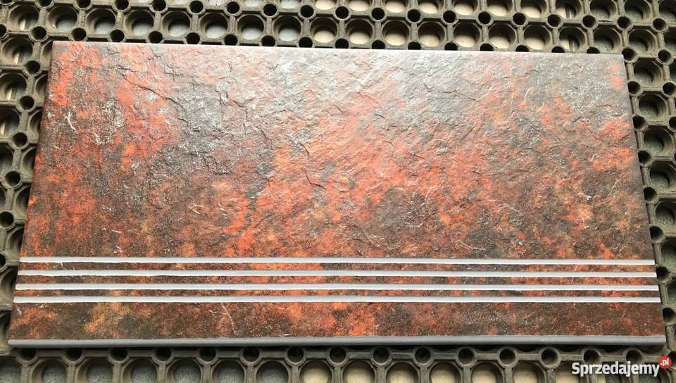 Płytka schodowa 30x60 stopnica INOX metal rdza łódzkie Łask
