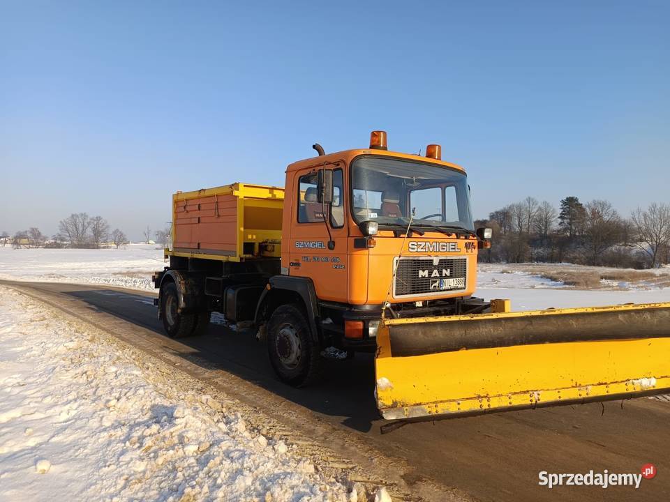 Pługopiaskarka wywrotka MAN 17232 4x4 HDS 7700kg