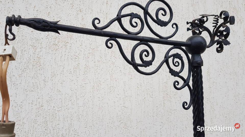 Lampa stojąca kuta Gdańsk Danzig ok 1920 warmińsko-mazurskie Orneta sprzedam