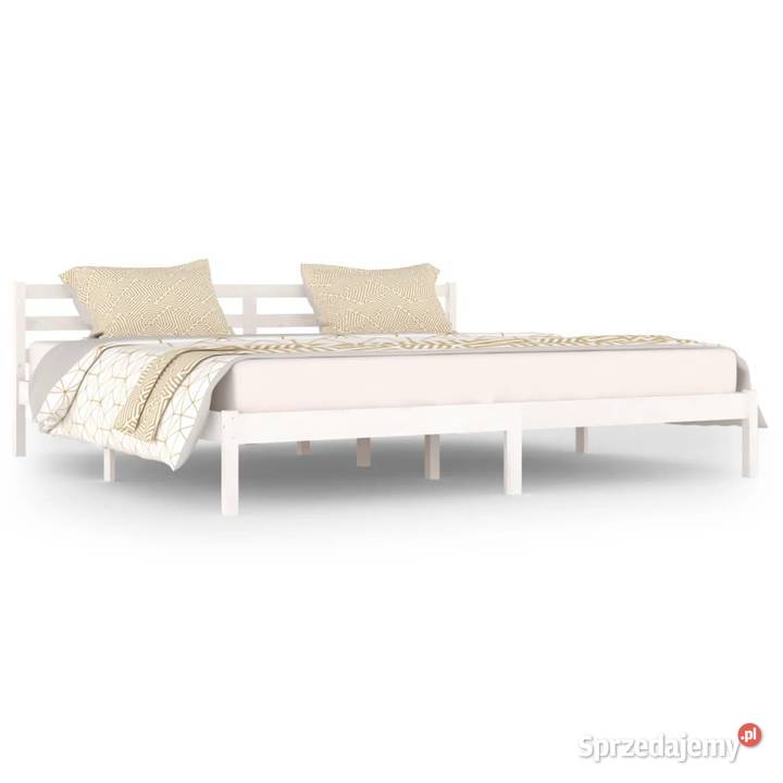 vidaXL Rama łóżka lite drewno sosnowe 200x200