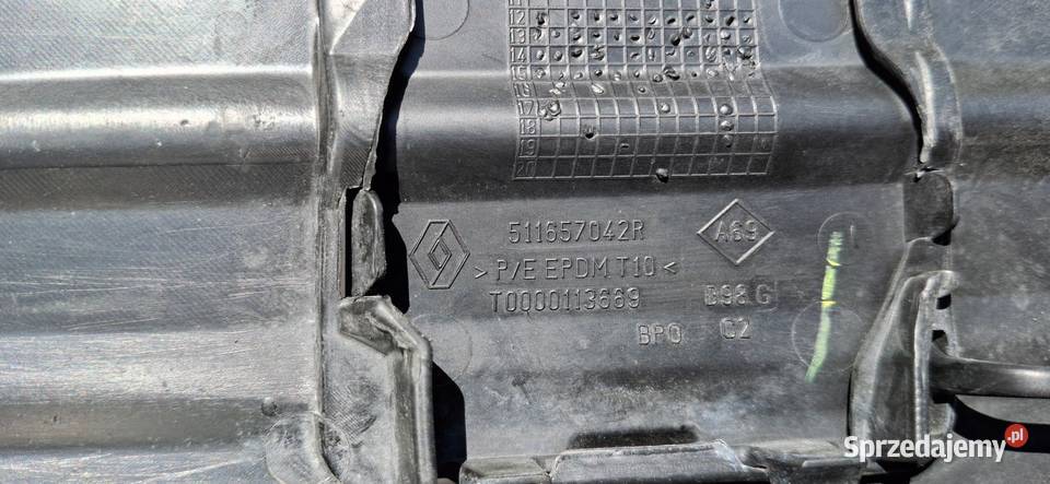 RENAULT CLIO IV DOKŁADKA ZDERZAKA TYŁ SPOILER Bieleń