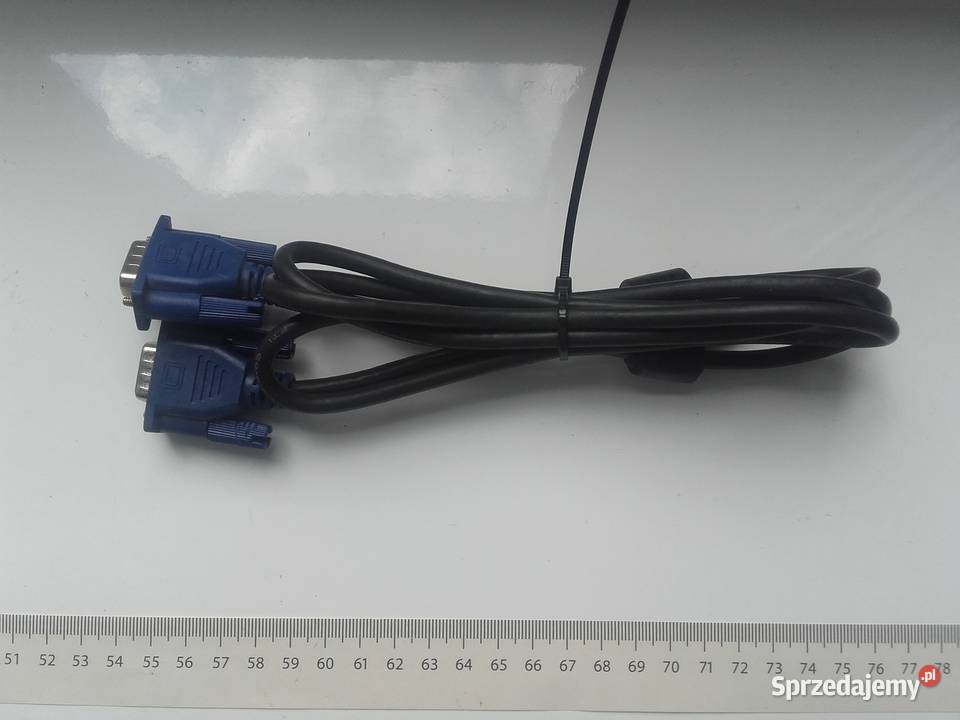 Kabel VGA DSub 180 18m kolor czarny niebieskie Bydgoszcz sprzedam