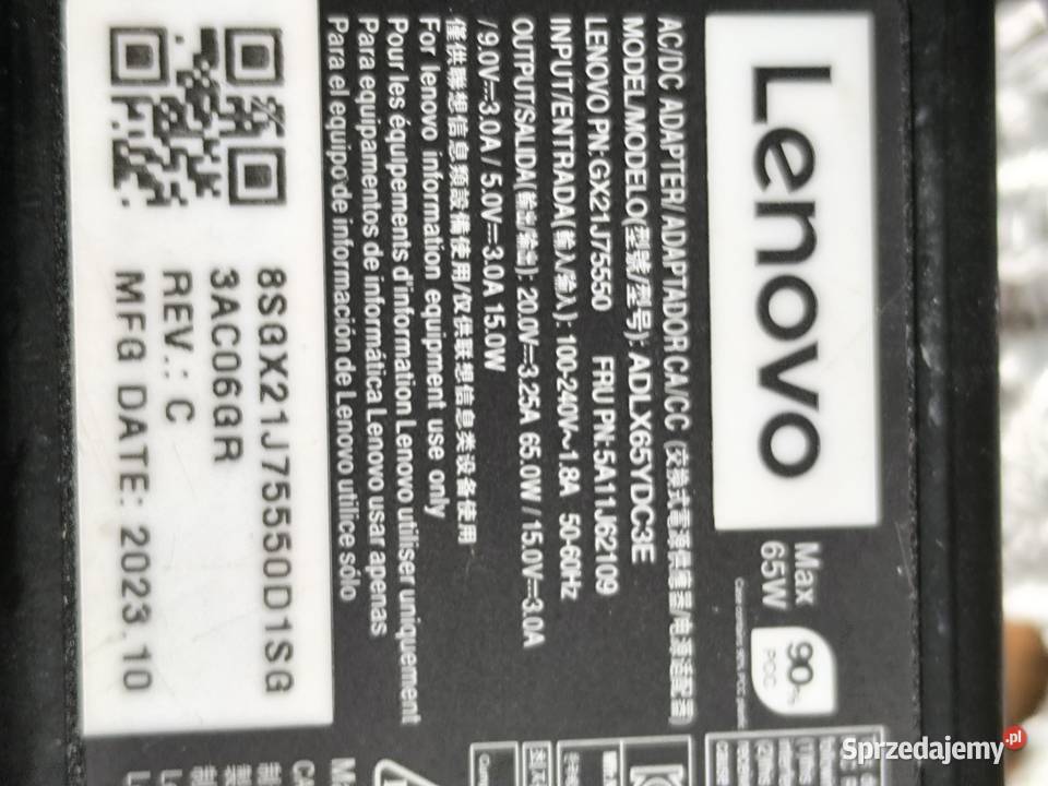 Zasilacz Lenovo do laptopa Kłodzko