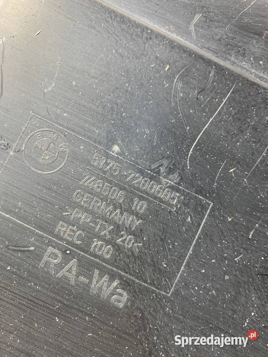 BMW F07 F11 OSŁONA TYLNA KOMPRESOWA 7200605 osobowe