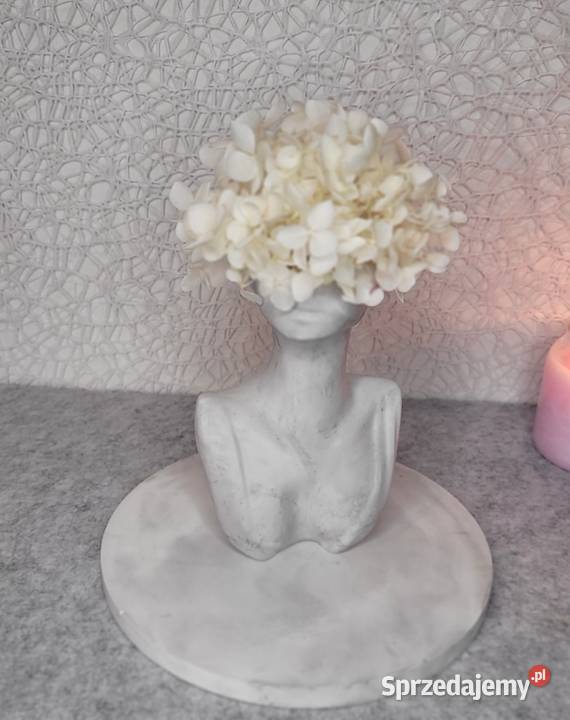 Stylowa dekoracja KobietaKwiat szary Poznań